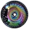 Ruvati 16 inch Murano Glass Art Vessel Circle Decorative Pattern Bathroom Sink Cosmic Black RVB3049 - alternate 5